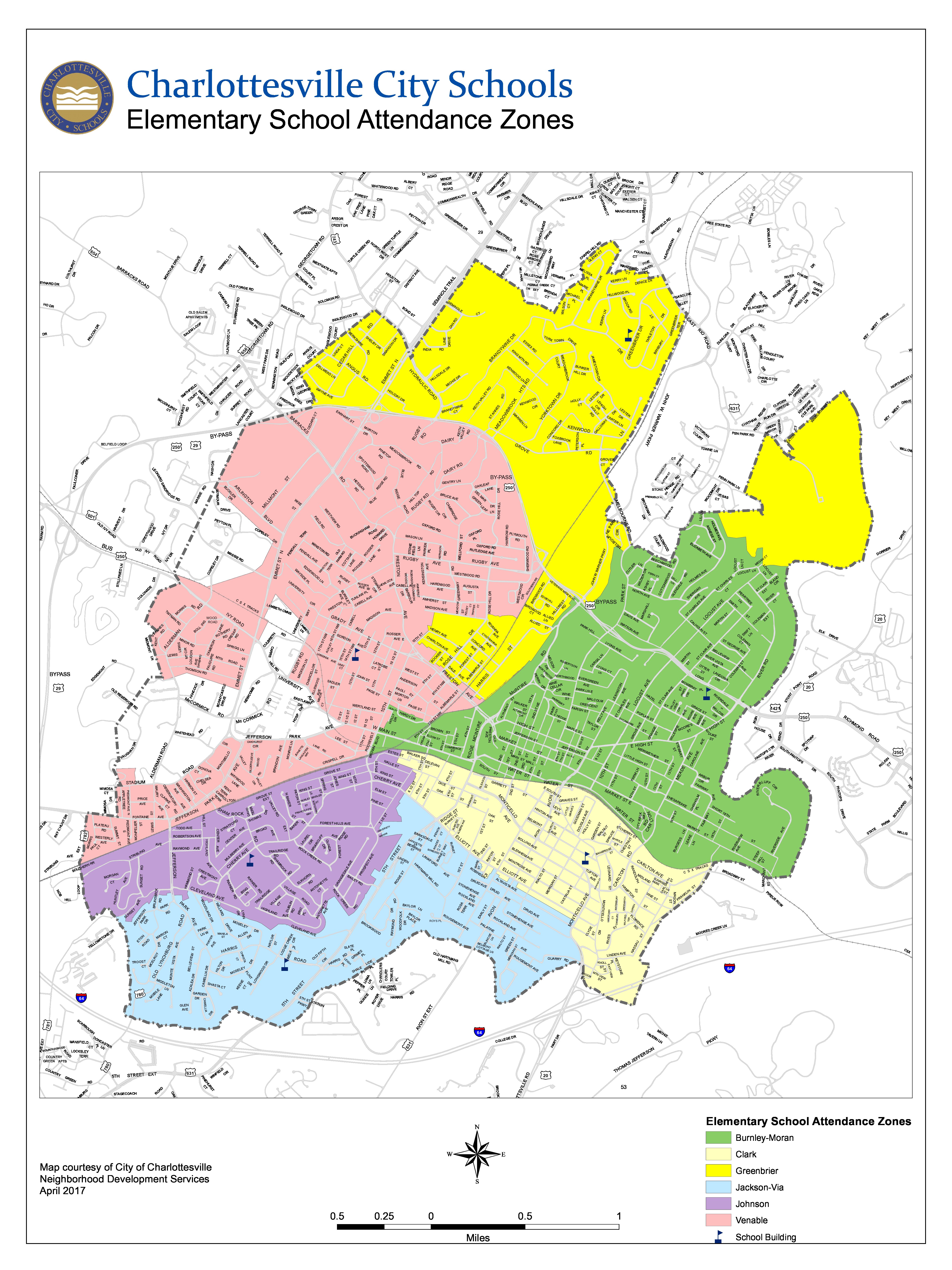 Elementary School Attendance Zones E size